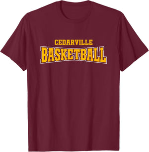Cedarville High School Basketball Warp HS T-Shirt - T-Shirt | Maroon