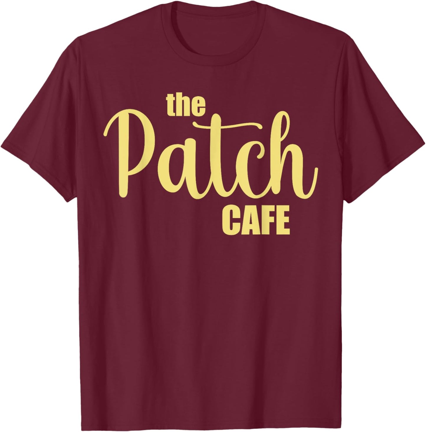 The Patch Cafe Black Adults Classic Fit T-Shirt - T-Shirt | Maroon