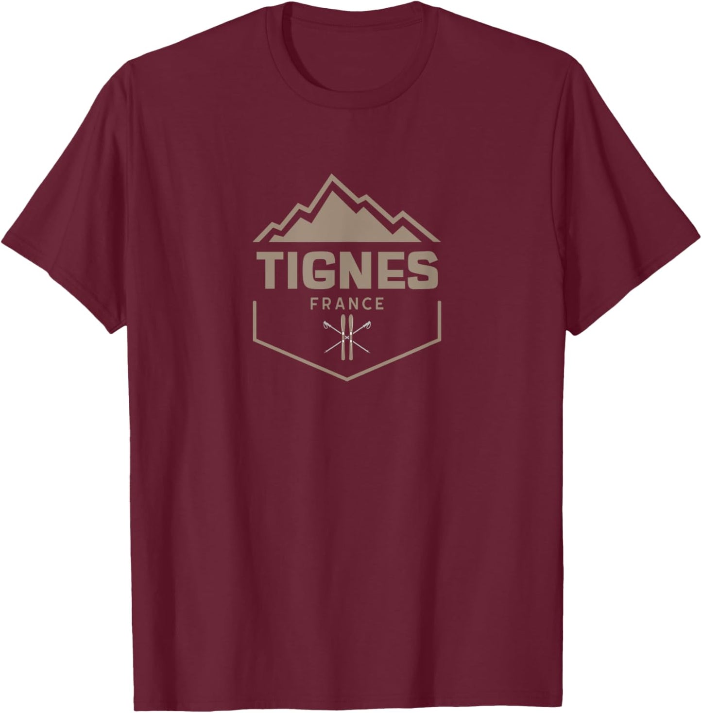 Tignes France T-Shirt - T-Shirt | Maroon