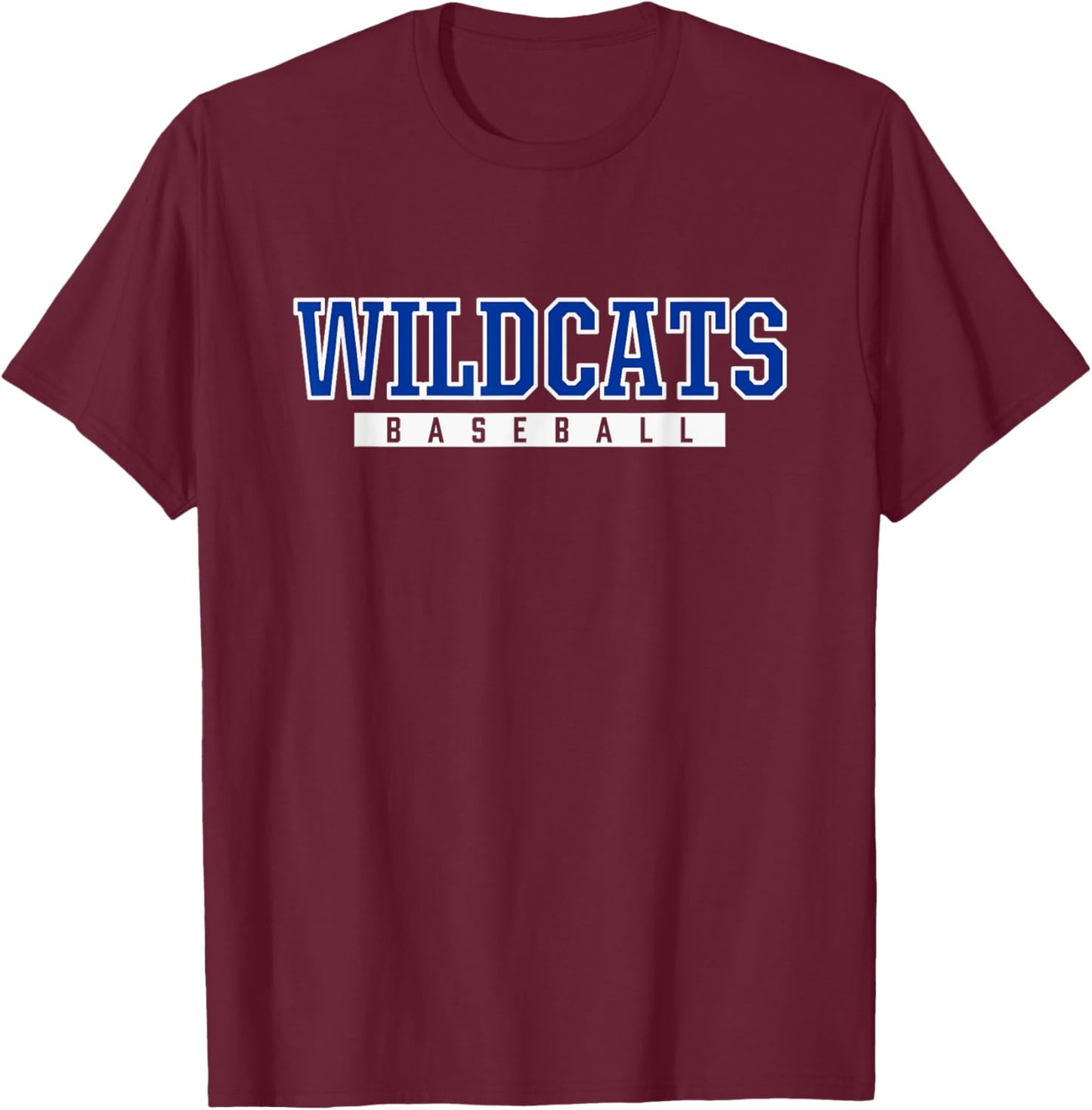 Williamsburg Wildcats Baseball T-Shirt - T-Shirt | Maroon