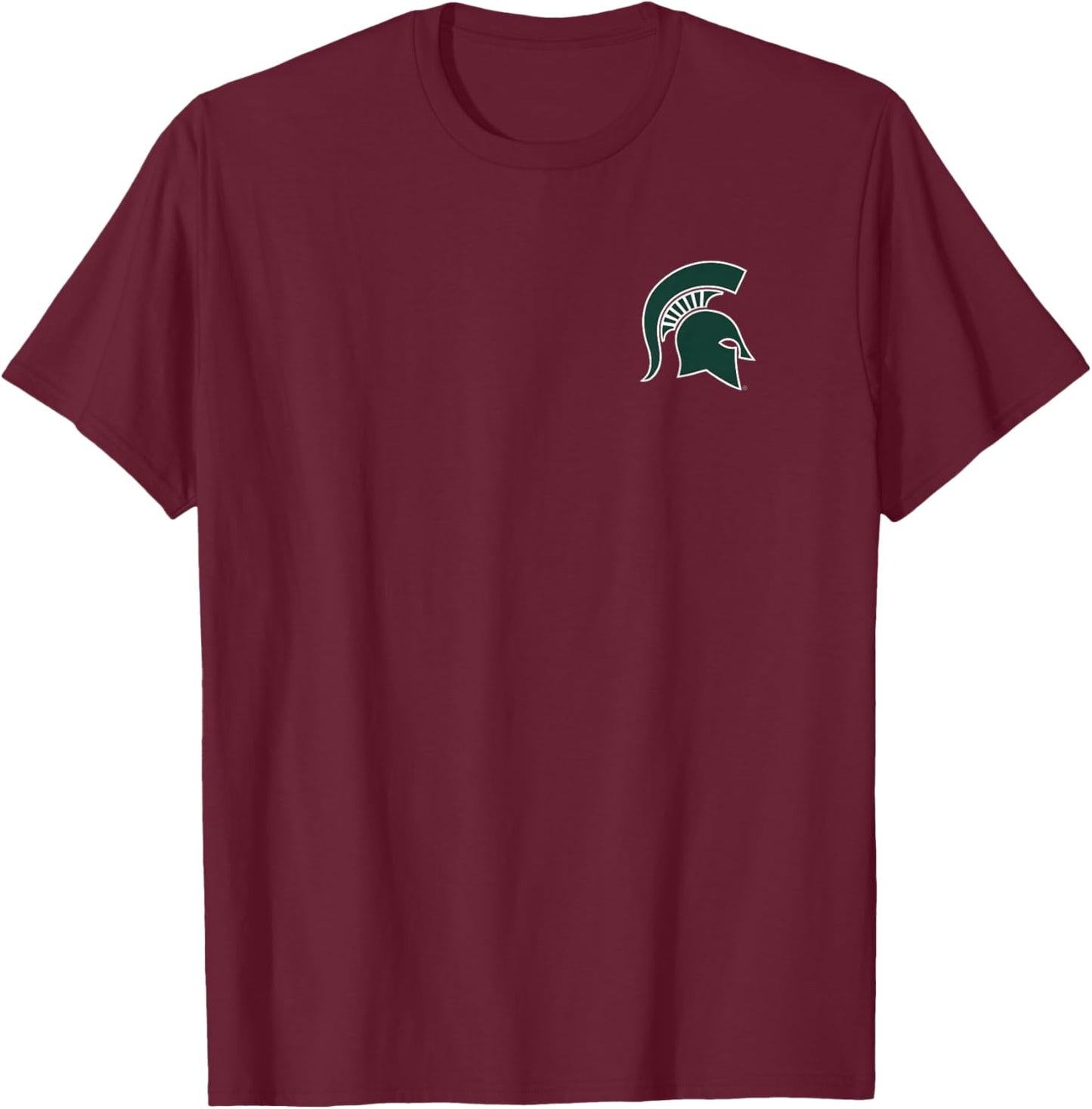 Michigan State MSU Spartans Primary Left Chest T-Shirt - T-Shirt | Maroon