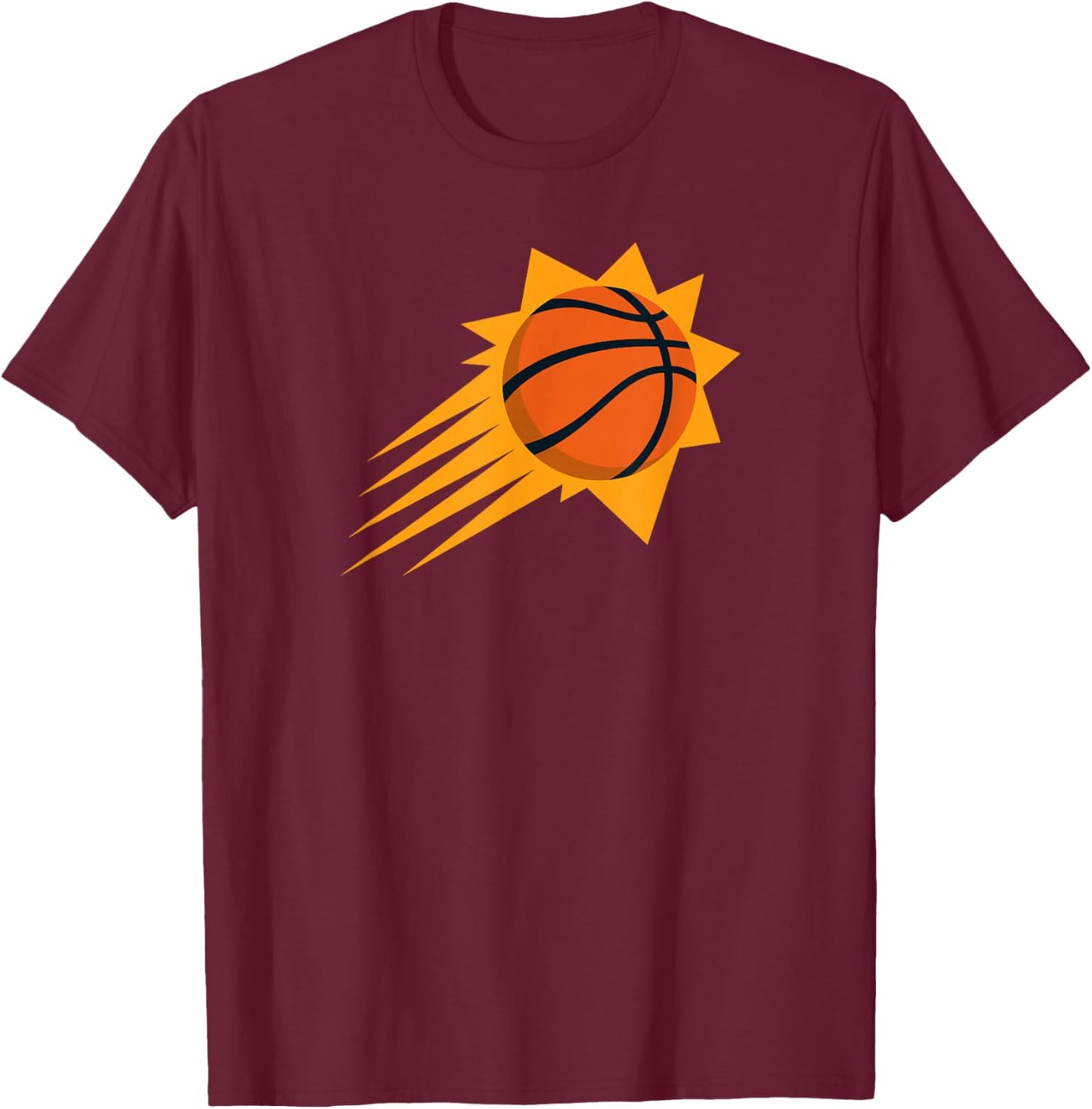 NBA Phoenix Suns Offizielles Lizenzprodukt T-Shirt - T-Shirt | Maroon