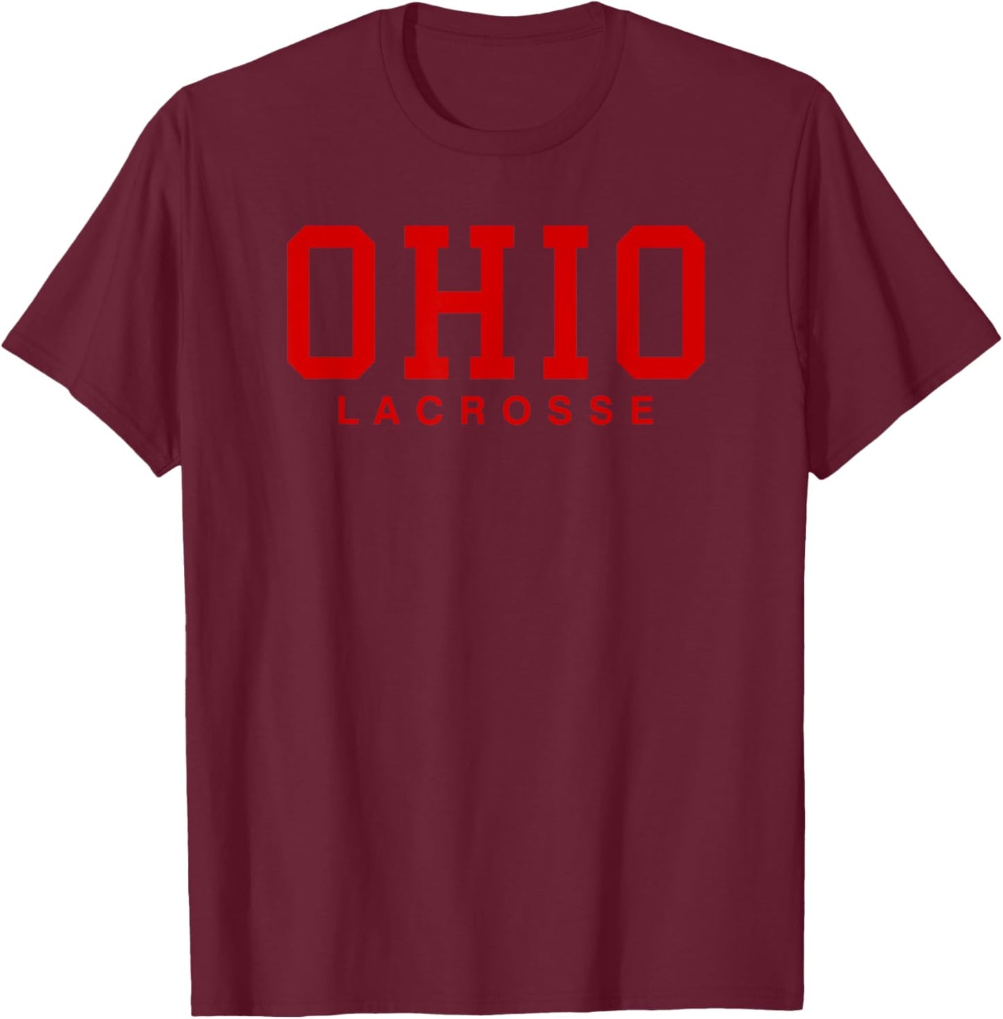 Ohio Lacrosse T-Shirt - T-Shirt | Maroon