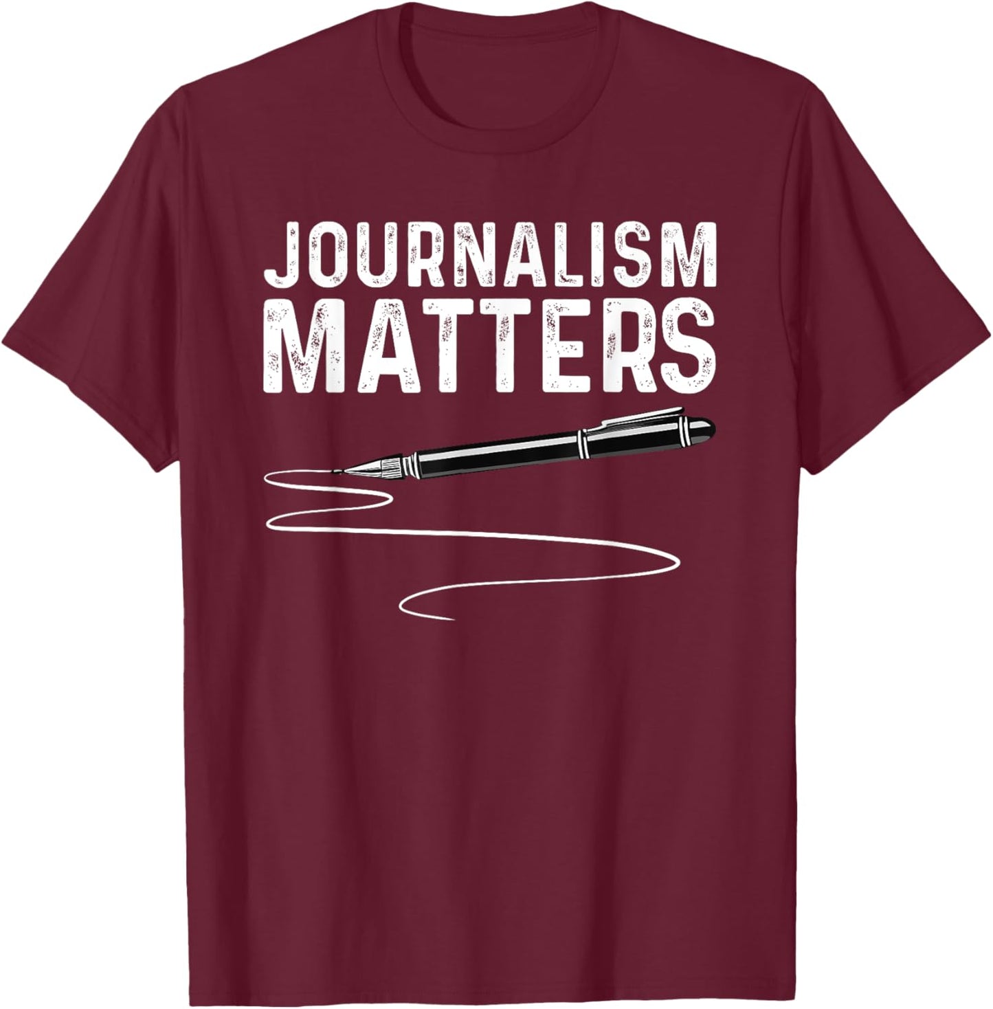 Journalist Design Women Journalism Lover Journalist T-Shirt - T-Shirt | Maroon