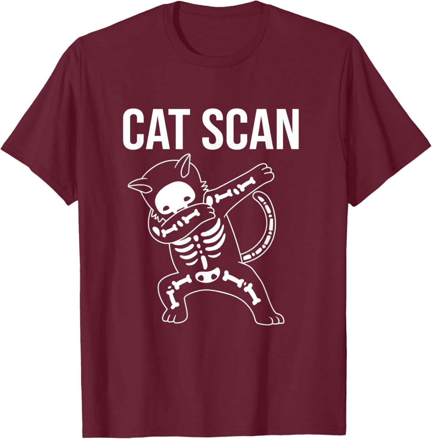 Funny MRI Technology Dabbing Cat Scan Men Women Kids T-Shirt - T-Shirt | Maroon