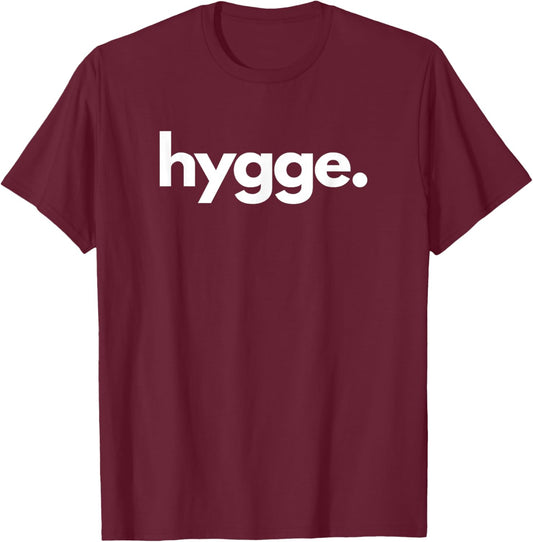 Expression danoise « Hygge » T-Shirt - T-Shirt | Maroon