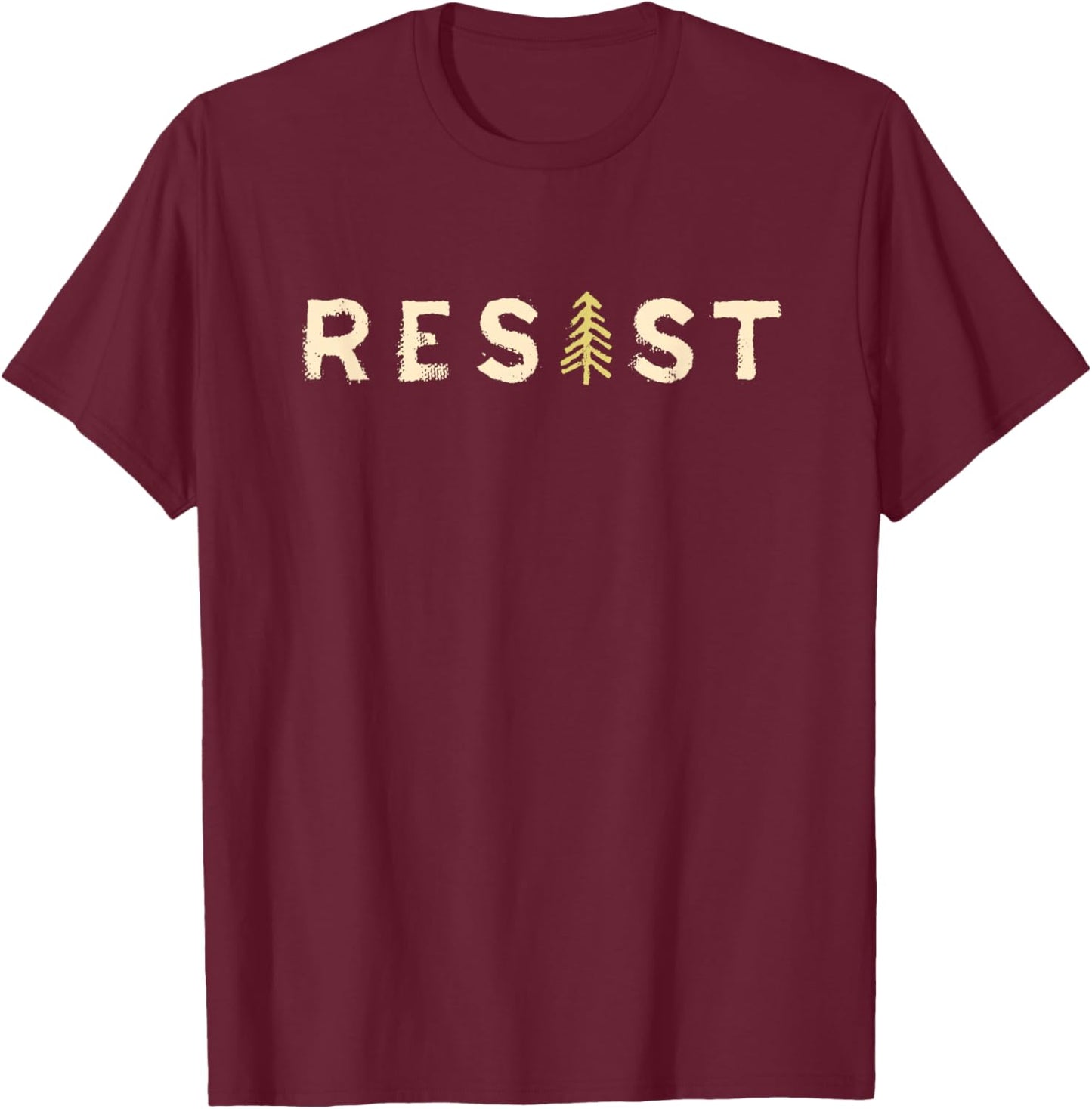 Resist National Parks Freedom Civil Rights Retro T-Shirt - T-Shirt | Maroon