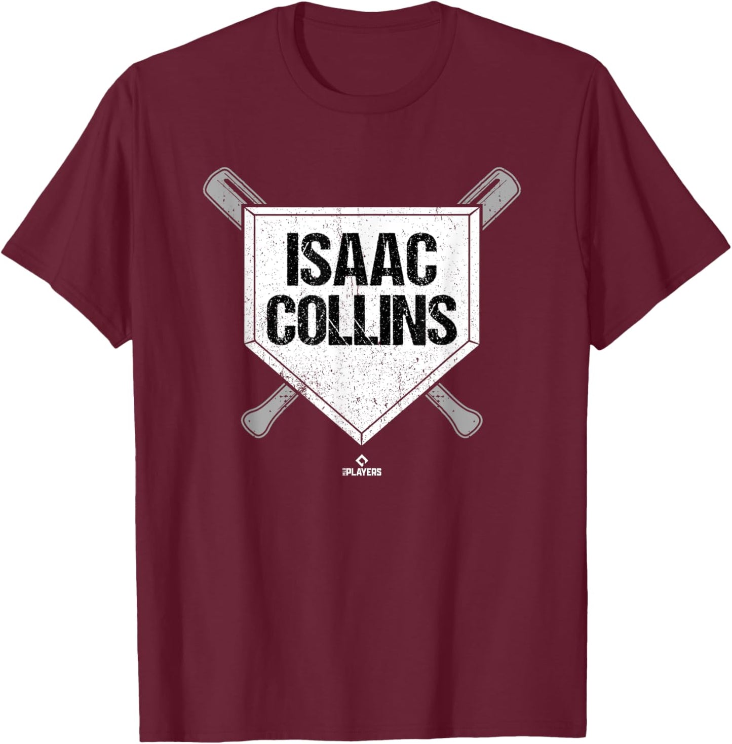 Homeplate Gameday Isaac Collins Prospect Baseball Fan Gear T-Shirt - T-Shirt | Maroon