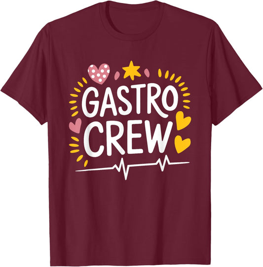 Endoscopy Nursing Gastro Crew, Endoscopy Nurse Endo Nurse T-Shirt - T-Shirt | Maroon