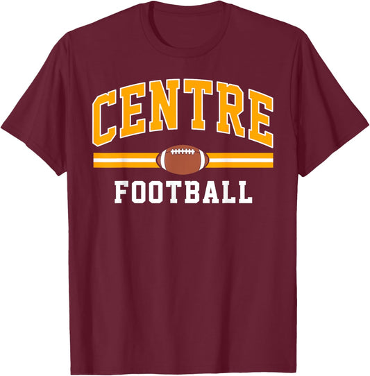 Centre College Football Arch Vintage Design Women T-Shirt - T-Shirt | Maroon