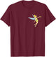Disney Tinker Bell Neverland Fairy Classic Pose Pocket Logo T-Shirt - T-Shirt | Maroon
