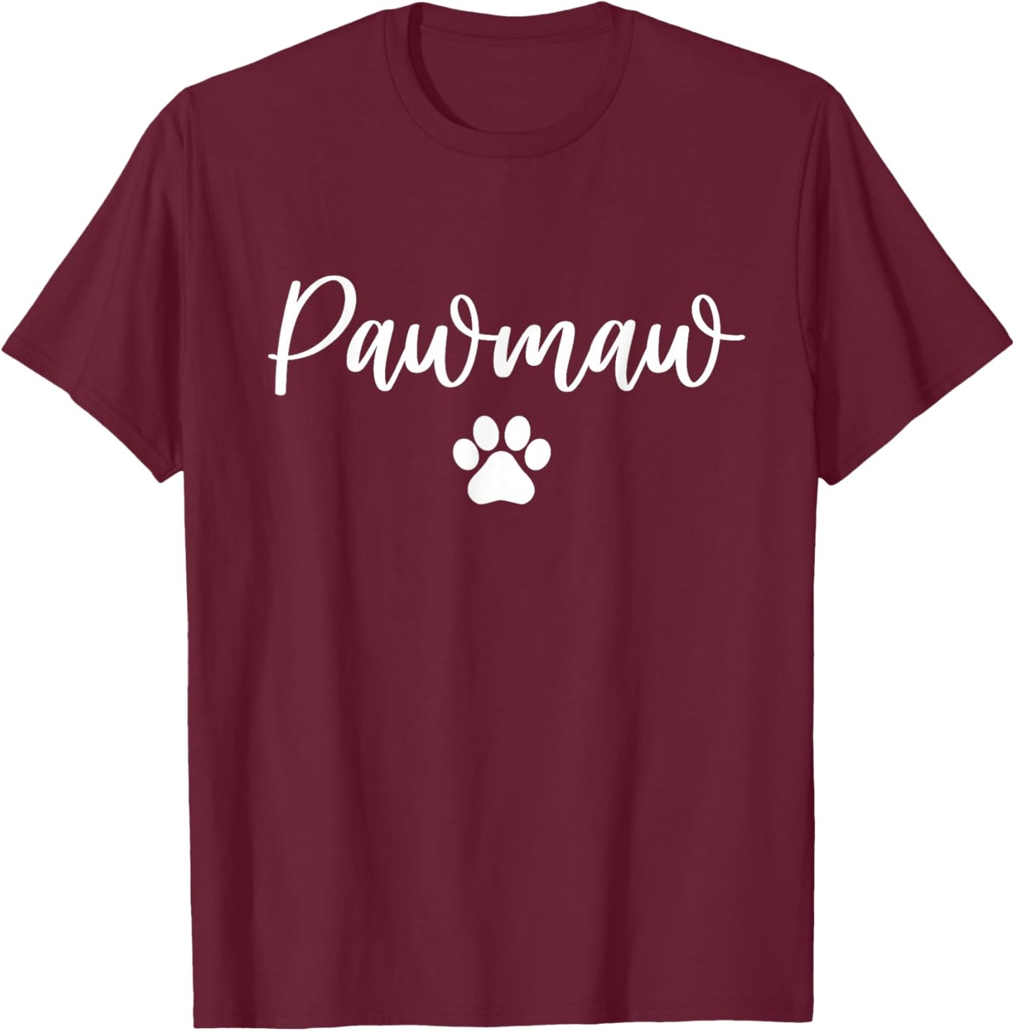 Pawmaw Dog Grandma Love My Granddog Men Women T-Shirt - T-Shirt | Maroon