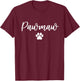 Pawmaw Dog Grandma Love My Granddog Men Women T-Shirt - T-Shirt | Maroon
