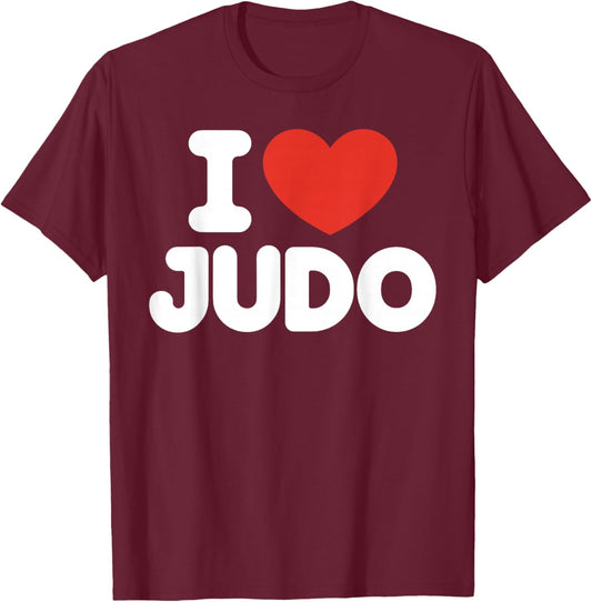 Cute Judo Art Women Kids Judo Gi Gear Martial Arts T-Shirt - T-Shirt | Maroon