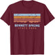 Bennett Spring State Park Missouri Retro Cool T-Shirt - T-Shirt | Maroon
