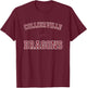 Collierville Dragons Logo Varsity HS T-Shirt - T-Shirt | Maroon