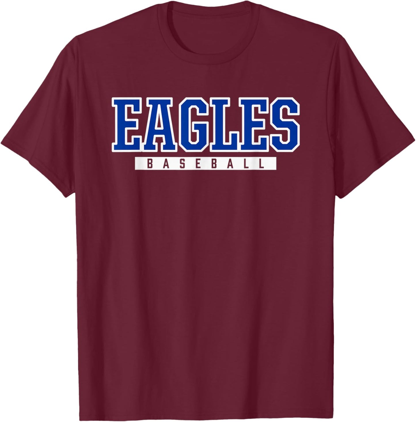 Barbers Hill Eagles Baseball T-Shirt - T-Shirt | Maroon