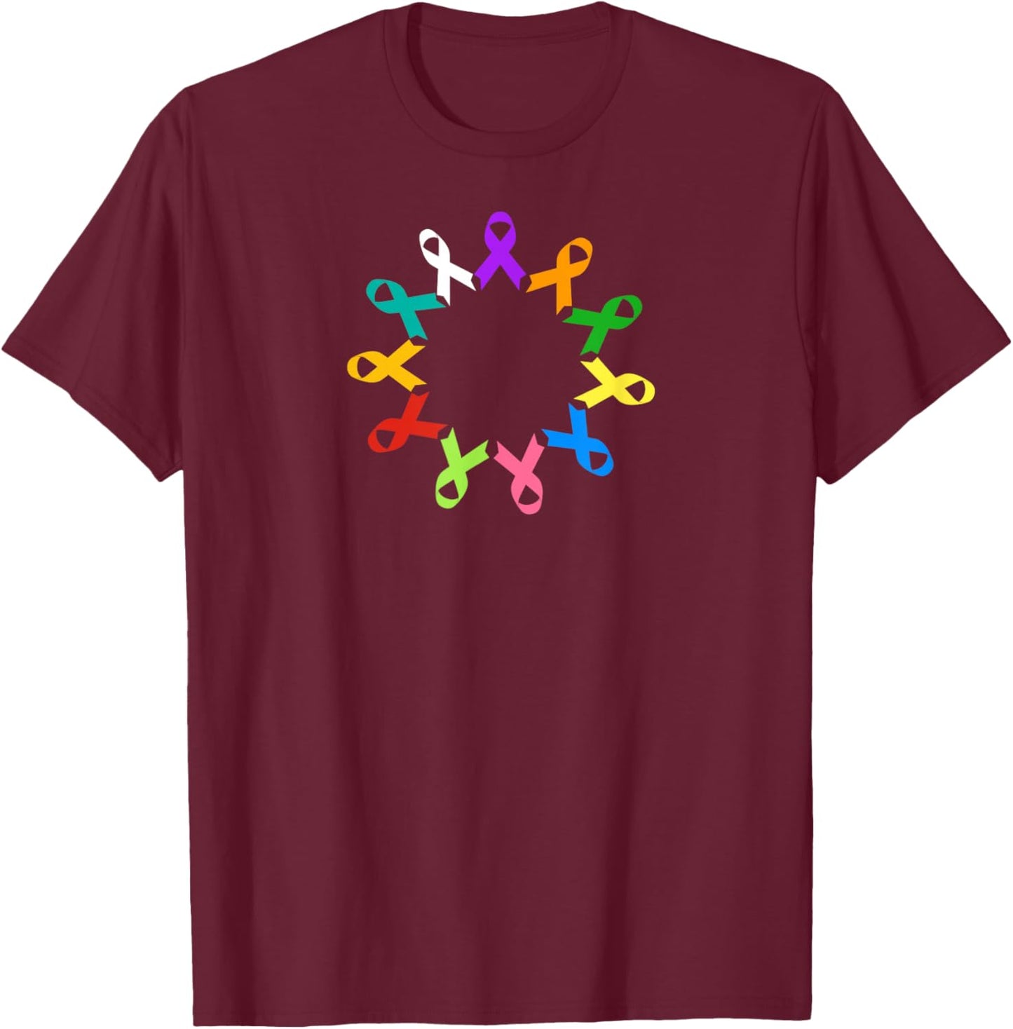 World Cancer Day Shirt - Cancer Awareness T-Shirt - T-Shirt | Maroon