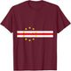 Cape Verde,Cabo Verde Flag T-Shirt - T-Shirt | Maroon