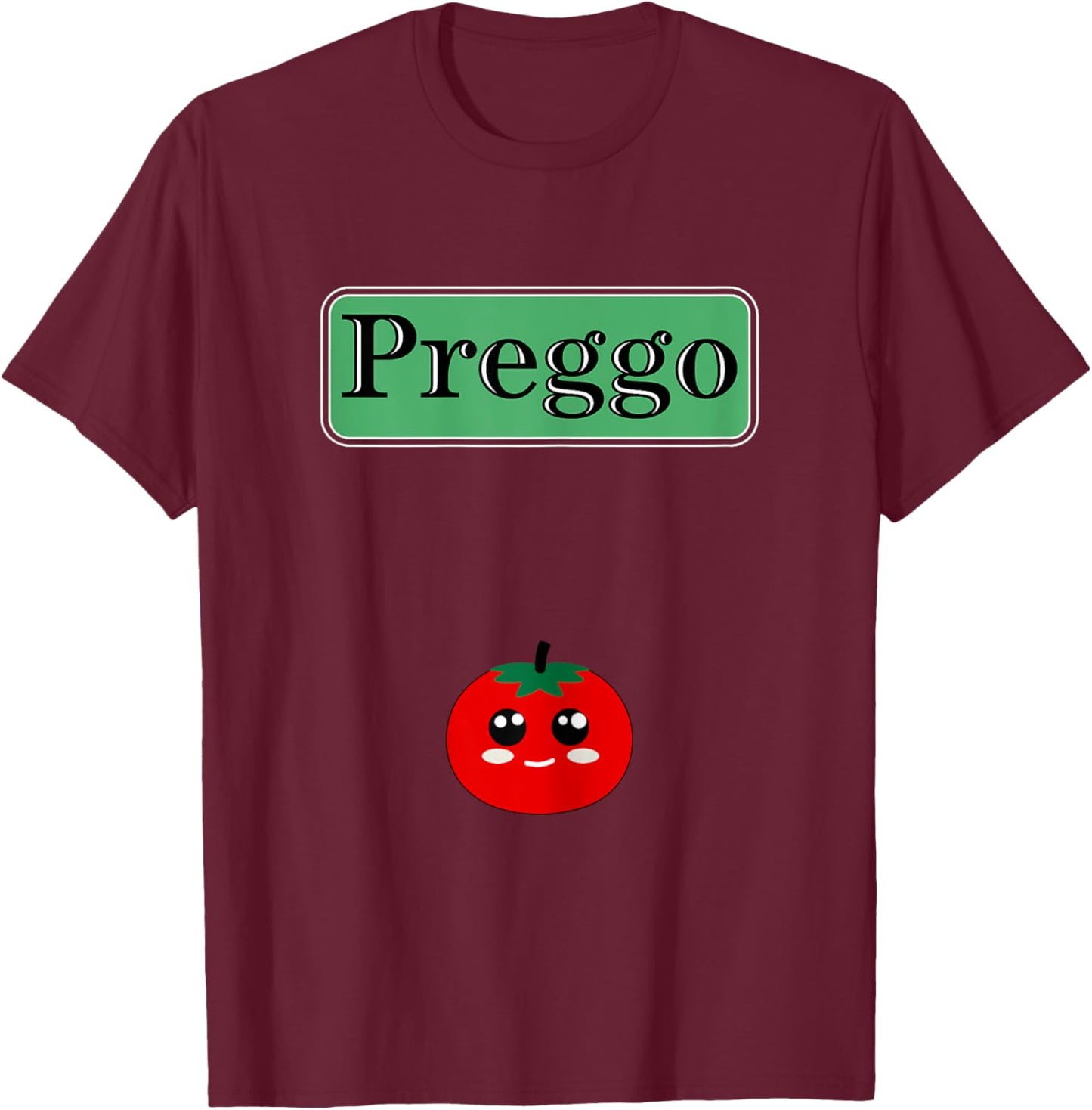 Preggo Sauce Funny Maternity Halloween Costume Tomato Sauce T-Shirt - T-Shirt | Maroon