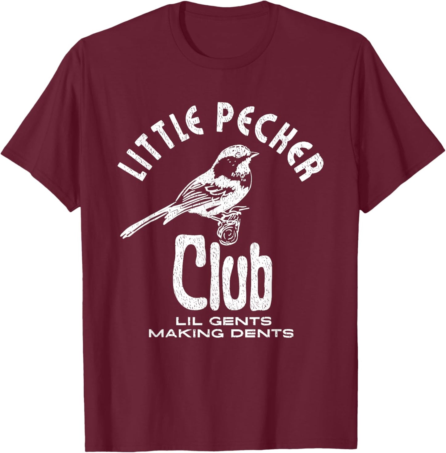 Little Pecker Club T-Shirt - T-Shirt | Maroon