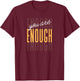 You Are Enough Positive Gift -Adults Black Small Classic Letter Print Motivation Casual Everyday Wear T-Shirt - T-Shirt | Maroon