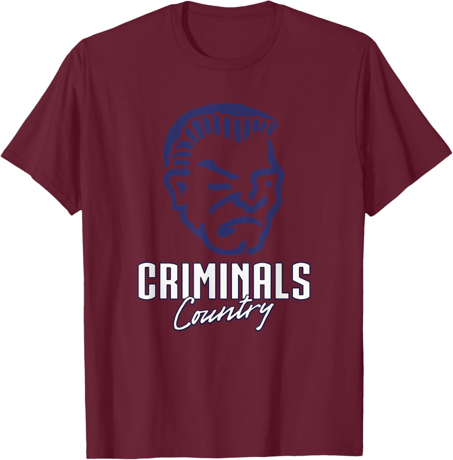 Yuma Criminals Logo Country HS T-Shirt - T-Shirt | Maroon