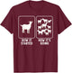 Goat Design Women Goat Themed Domestic Goat Lover T-Shirt - T-Shirt | Maroon