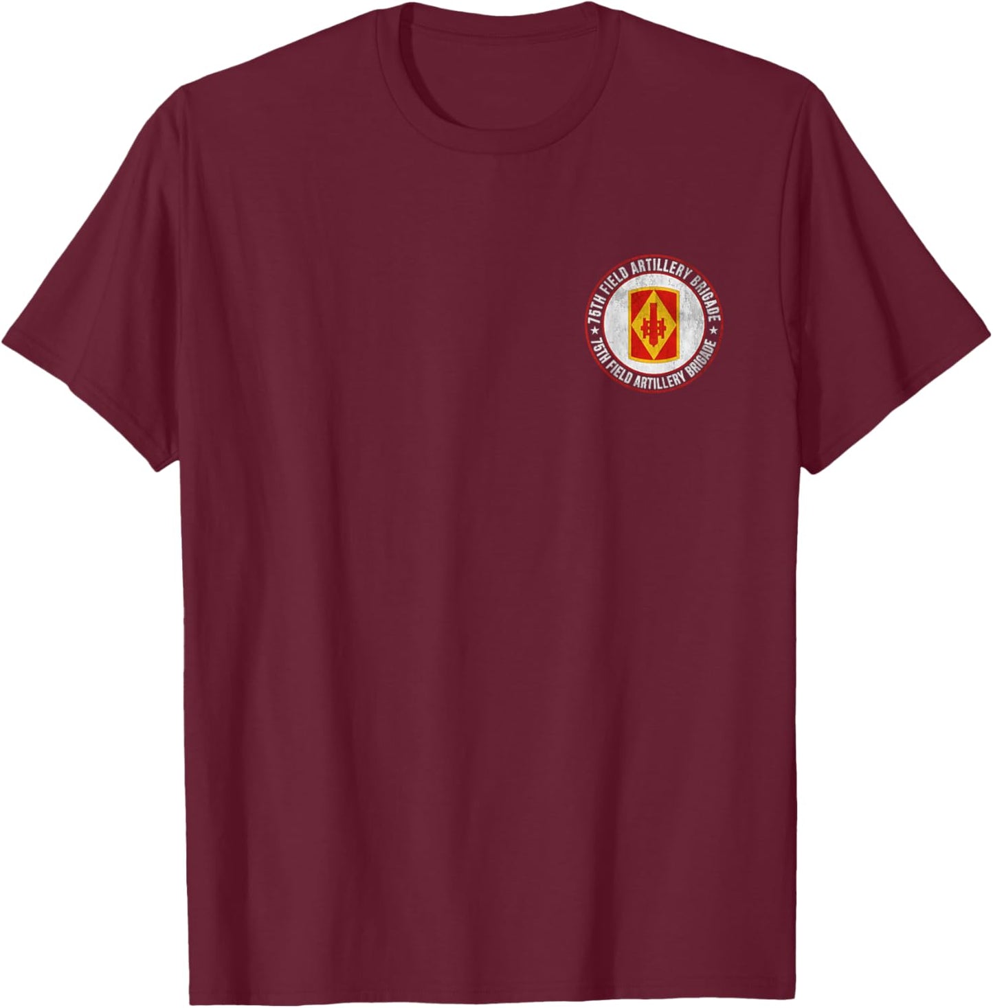 75th Field Artillery Brigade Military Veteran Day Father Day T-Shirt - T-Shirt | Maroon