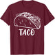 Burrito Taco Taquito Dad Mom Child Baby Matching Family T-Shirt - T-Shirt | Maroon