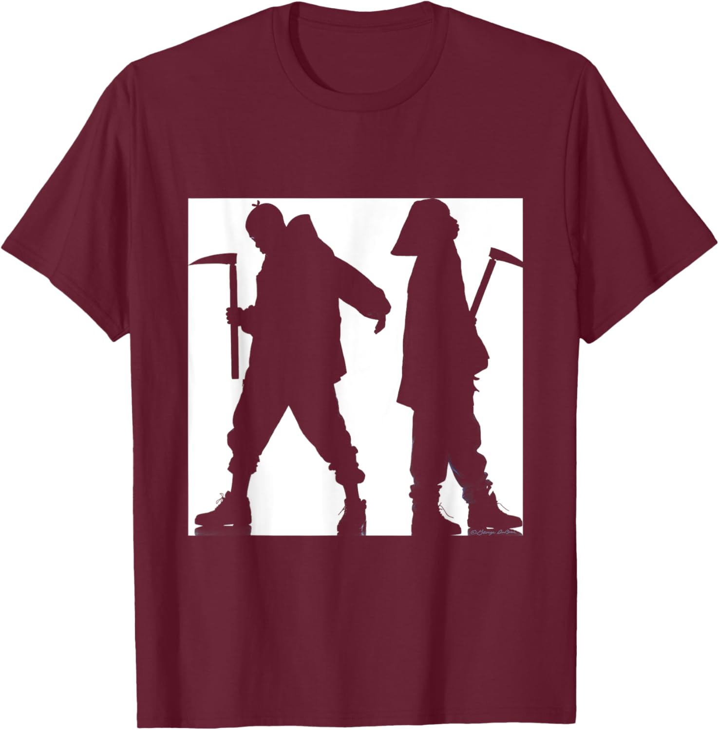 Mobb Deep Juvenile Hell B&W By George DuBose T-Shirt - T-Shirt | Maroon