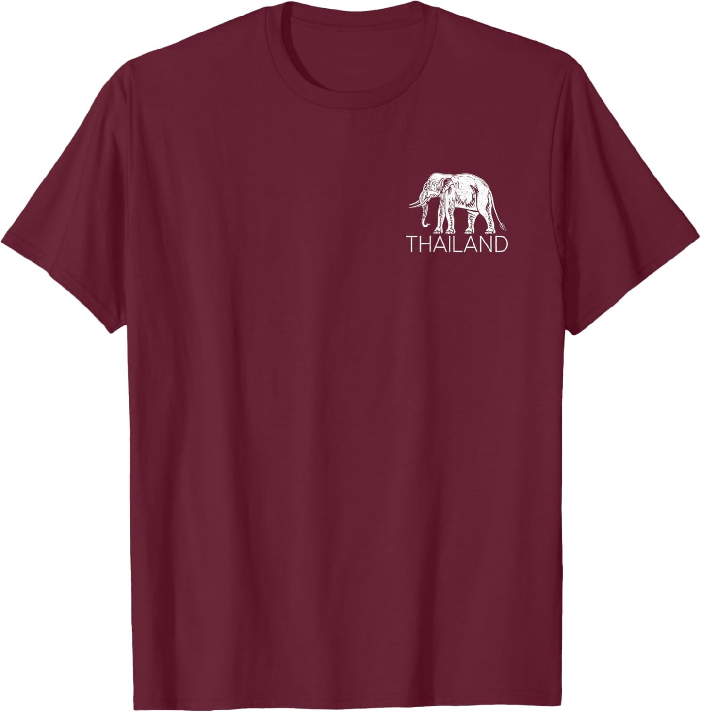 Thailand Elephant Symbol SIAM Flag Thai Emblem T-Shirt - T-Shirt | Maroon
