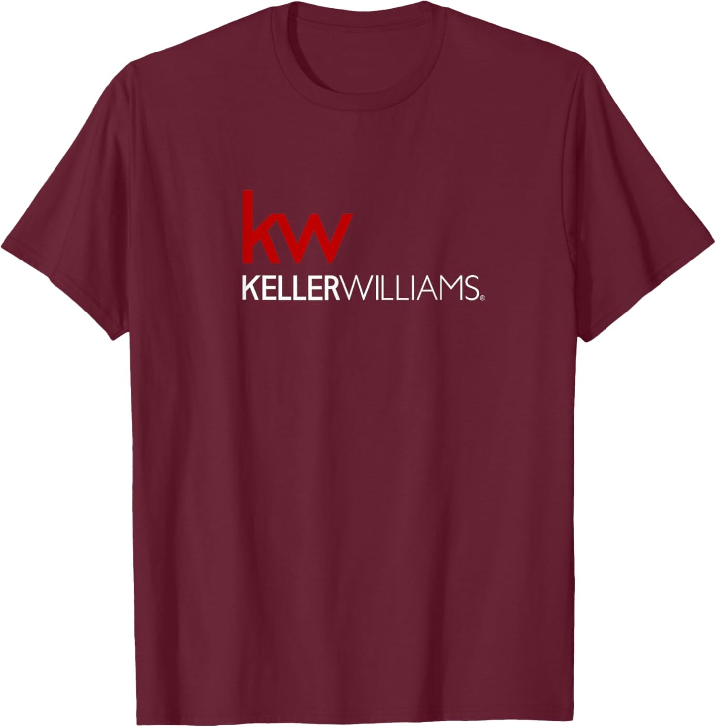 KW - Full Logo - Mixed Red and White T-Shirt - T-Shirt | Maroon