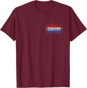 Official Kacey Musgraves Middle of Nowwhere Badge T-Shirt - T-Shirt | Maroon