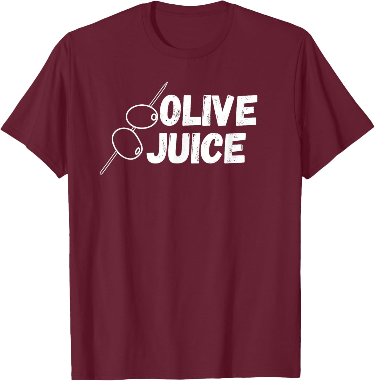 Funny Graphic Shirt Women Children Olive Juice Green T-Shirt - T-Shirt | Maroon