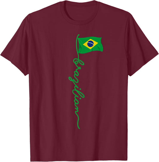 Brazil Signature Brazilian T-Shirt - T-Shirt | Maroon