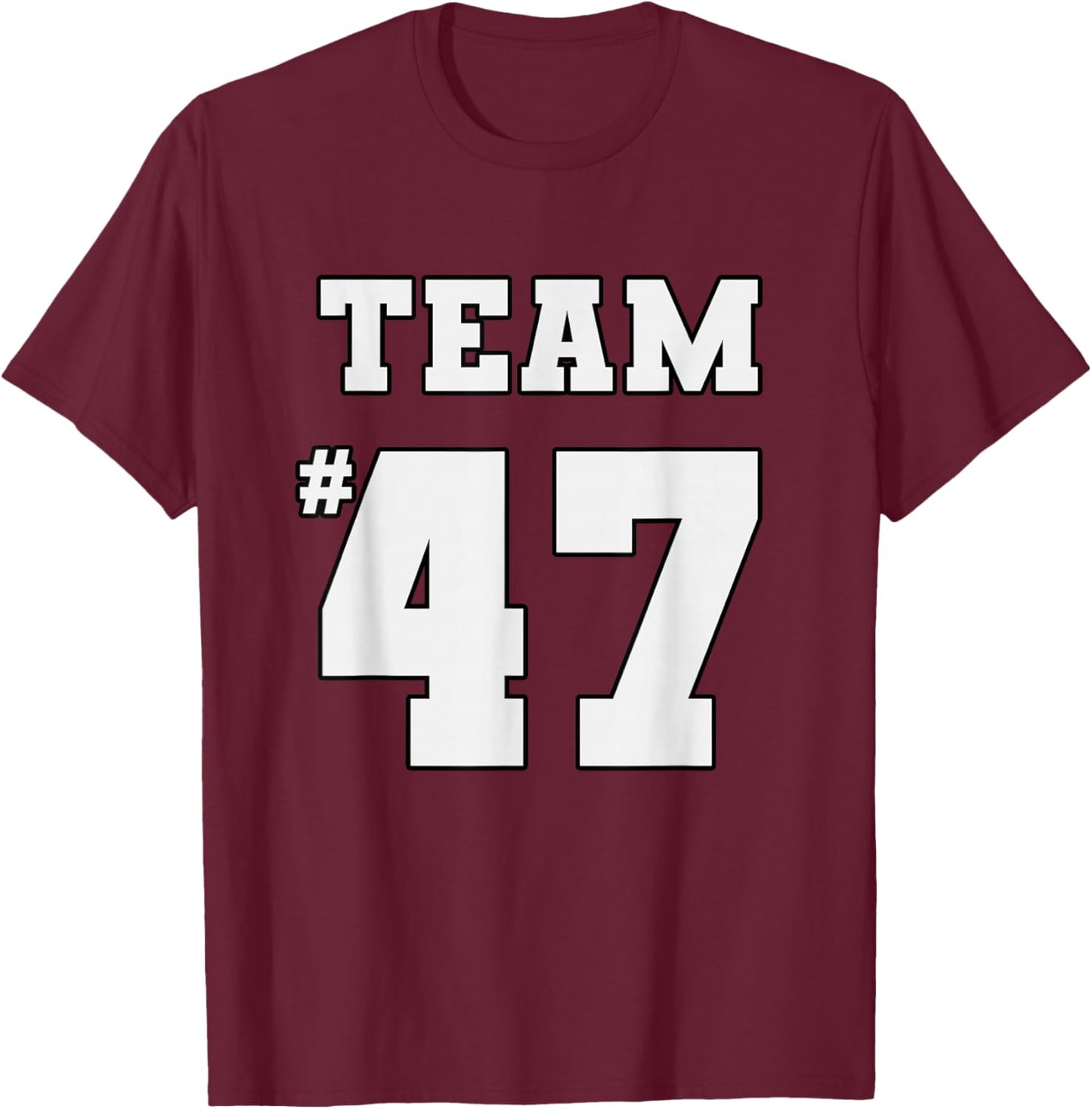 TEAM 47 TRUMP 45 We Won 2024 47th President Daddy's Home Red T-Shirt - T-Shirt | Maroon