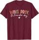 Wake Pray It's Transfer Day IVF Transfer Day Couple T-Shirt - T-Shirt | Maroon