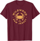 Vintage Wildwood New Jersey Atlantic Crab Beach Souvenir T-Shirt - T-Shirt | Maroon