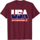 USA Team Skateboarding - men & women American sports T-Shirt - T-Shirt | Maroon