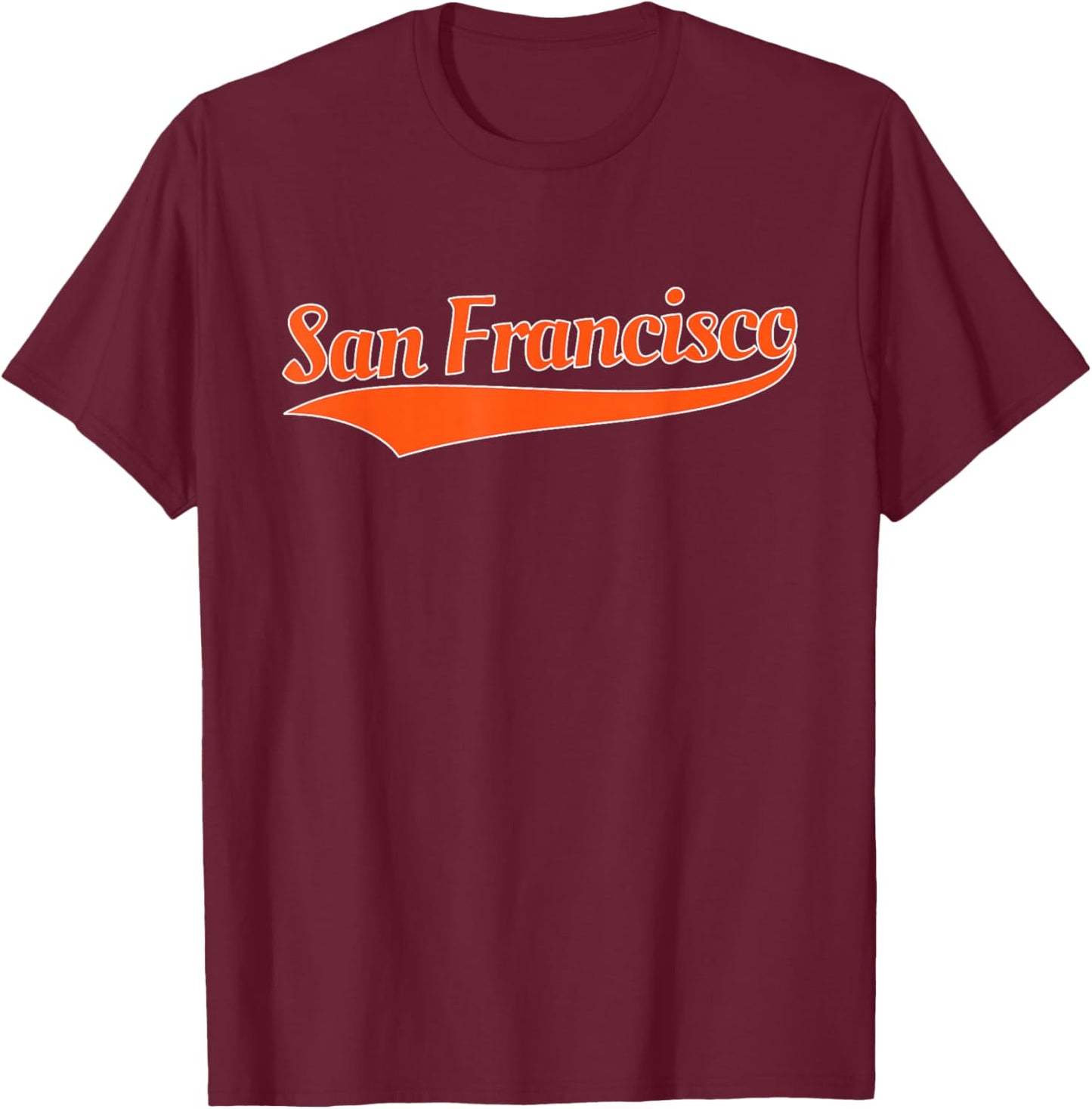 SAN Francisco - Throwback Design - Classic T-Shirt - T-Shirt | Maroon