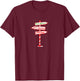 Holiday Sign T-Shirt - T-Shirt | Maroon