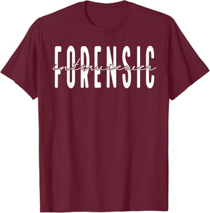 Forensic Interviewer , Small, Black T-Shirt - T-Shirt | Maroon