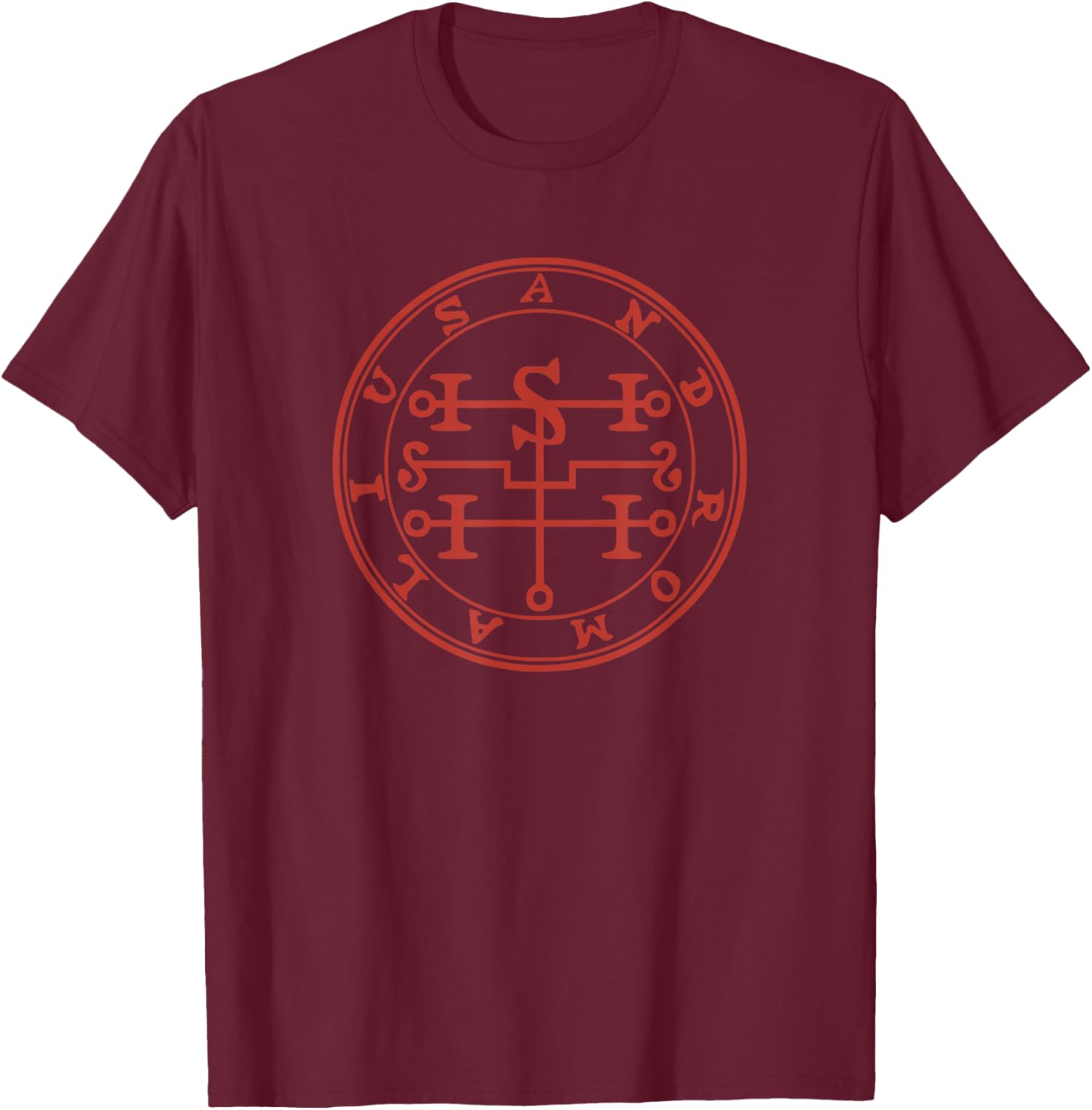 Andromalius Sigil Demon Goetia Grimoire Magick Seal T-Shirt - T-Shirt | Maroon