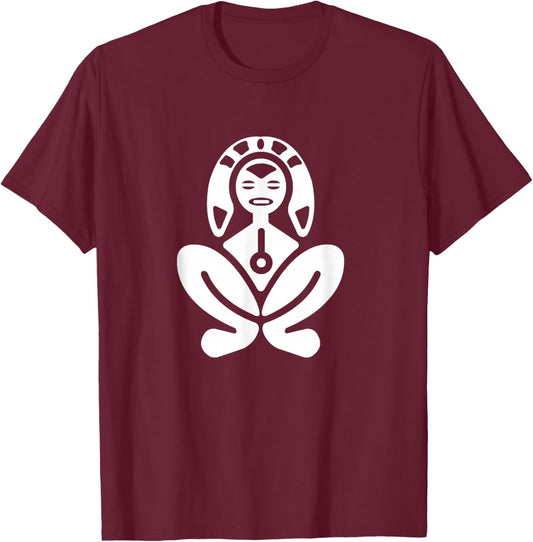 Taino Art Atabey Goddess Symbol Puerto Rico T-Shirt - T-Shirt | Maroon