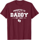 Promoted to Daddy 2027 Baby Pregnancy Announcement New Dad T-Shirt - T-Shirt | Maroon