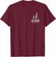 Olympic National Park Washington (Design on Front and Back) T-Shirt - T-Shirt | Maroon