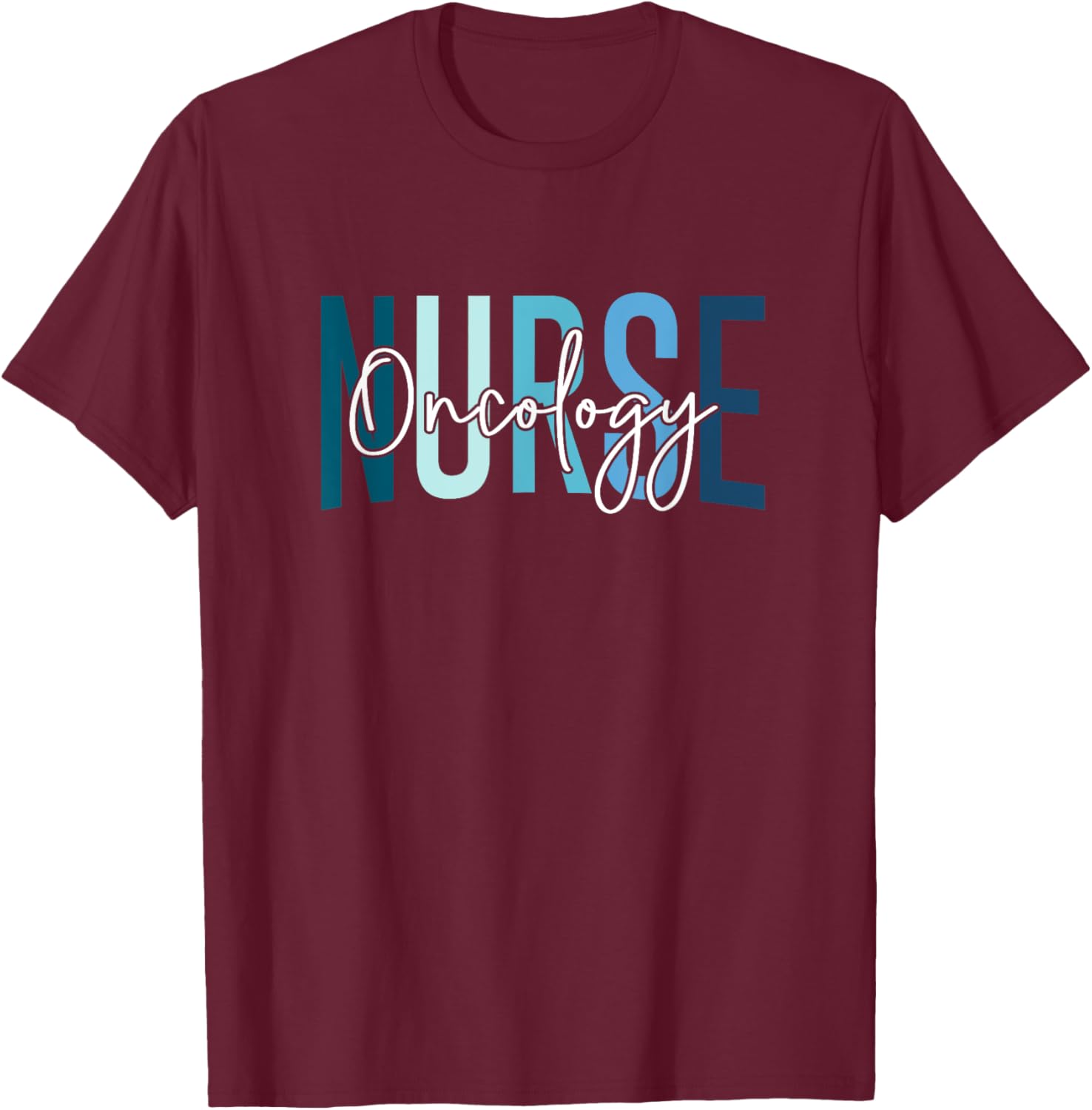 Funny Pediatric Hematology Oncology Nurse PEDS Hem Onc Nurse T-Shirt - T-Shirt | Maroon