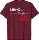 Heart Disease Awareness Wear Red and I'm Back CHD Heartbeat T-Shirt - T-Shirt | Maroon