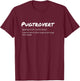 Pugtrovert Definition Outgoing Pug Humor for Dog Dads T-Shirt - T-Shirt | Maroon